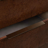 Calder 6 Drawer Dresser, Mocha Burl