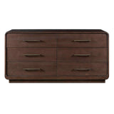 Olivia 6 Drawer Dresser, Dark Weathered