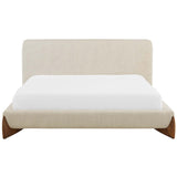 Crosby Platform Bed, Raw Sugar-Furniture - Bedroom-High Fashion Home