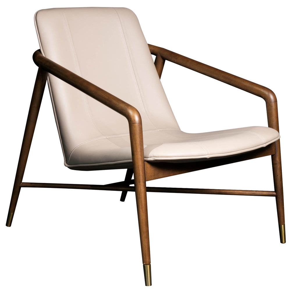 Remi Leather Chair, Beige