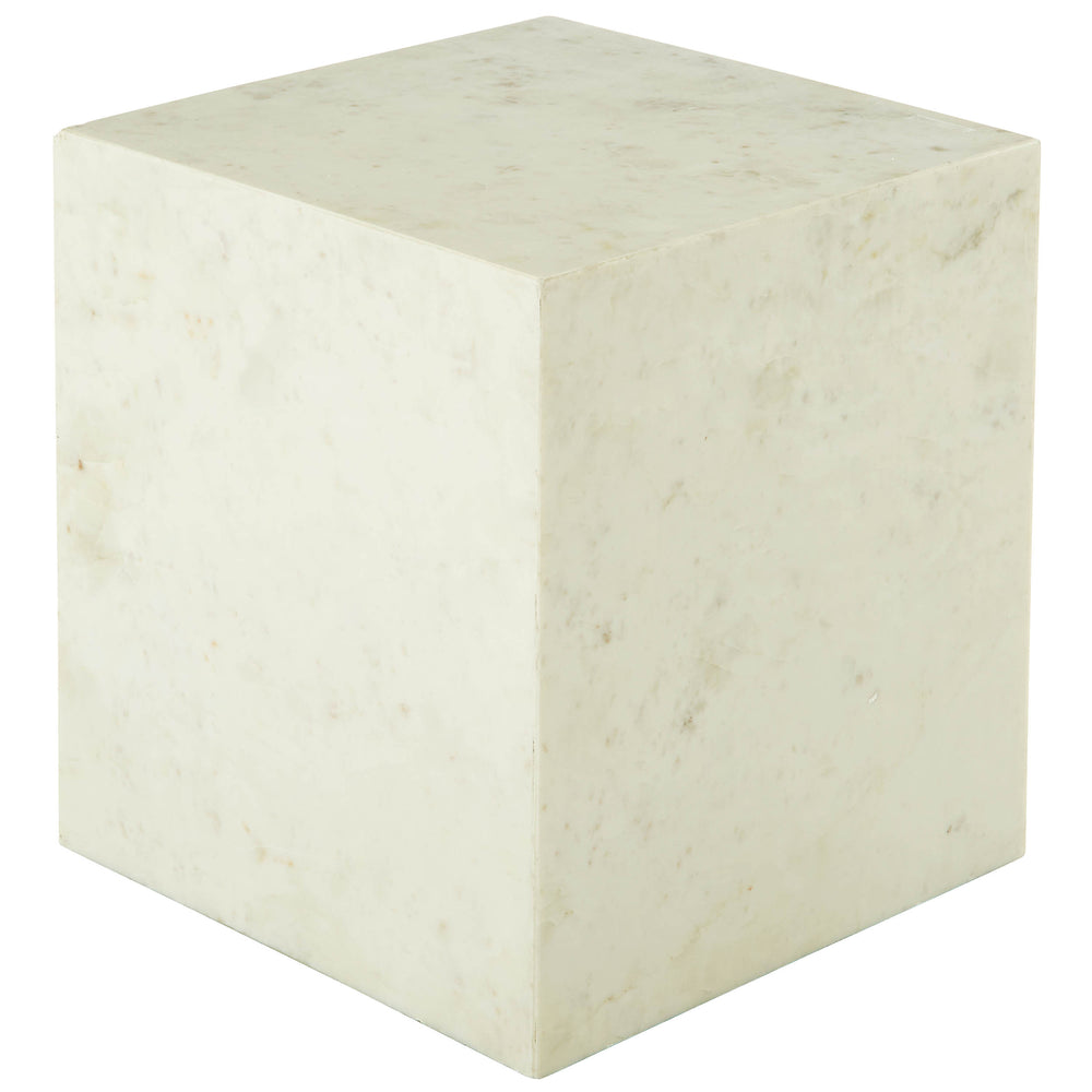 Lennox End Table, Polar White