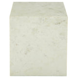Lennox End Table, Polar White