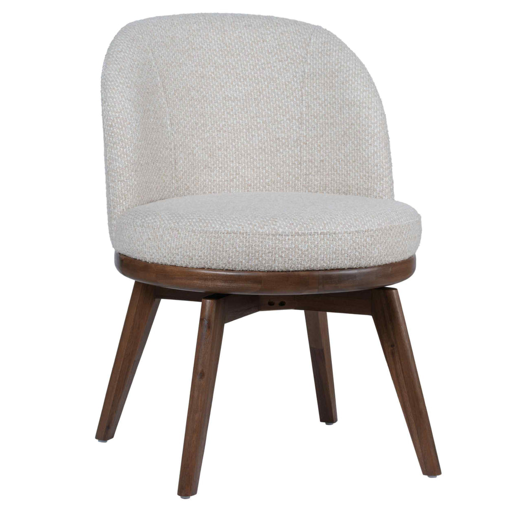 West Swivel Dining Chair, Woven Cloud, Set of 2