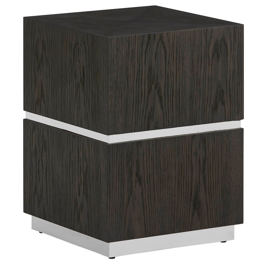 Sander End Table, Dark Cinder