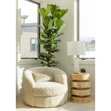 Foster Side Table, Toasted Burl-Furniture - Accent Tables-High Fashion Home