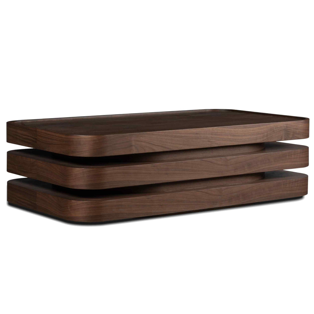 Arlo Coffee Table, Dark Walnut
