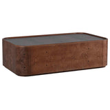 Loma Coffee Table, Caramel Burl