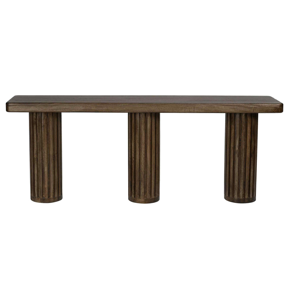 Bradley Console Table, Aged Ash