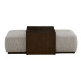 Blair Ottoman, Subtle Chalk-Furniture - Benches-High Fashion Home