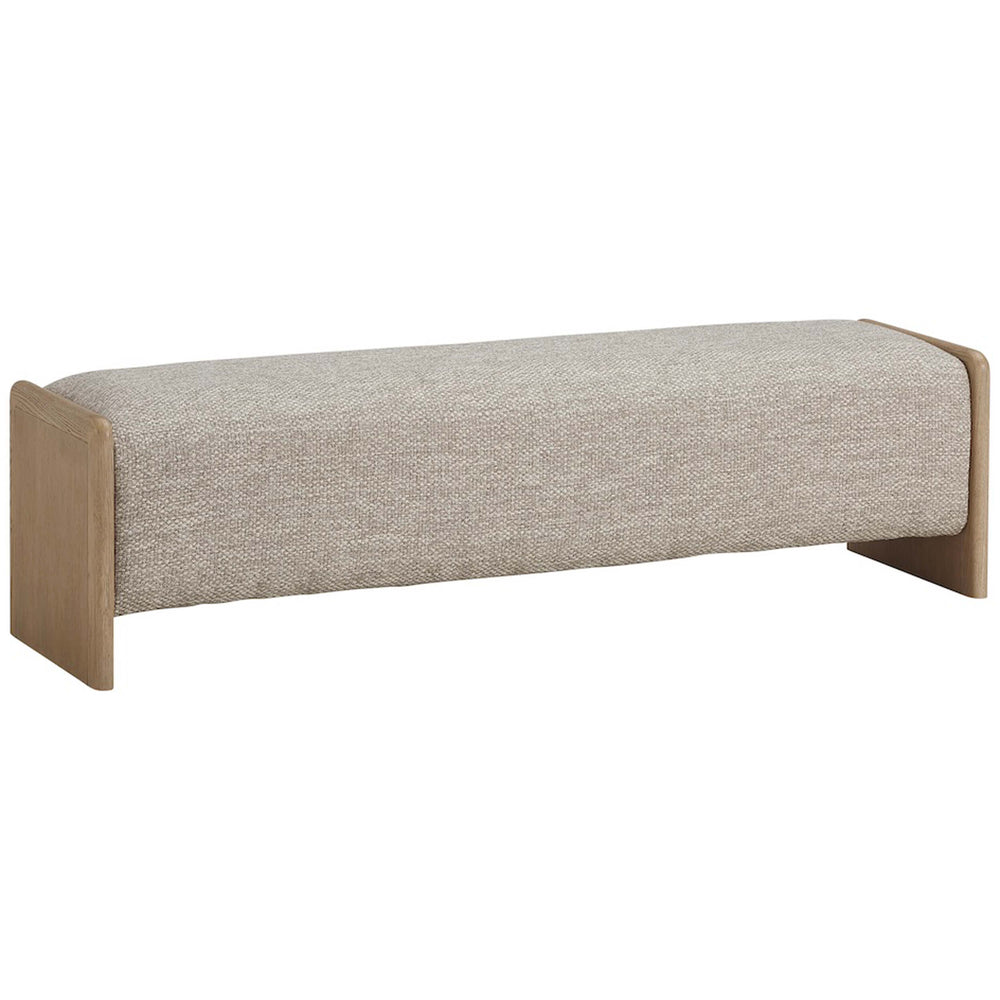 Jed Bench, Frothed Latte-Furniture - Benches-High Fashion Home
