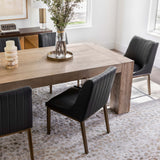 Abaso Dining Table, Rustic Wormwood