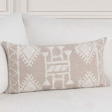 Abbey Lumbar Pillow, Mocha Cream/Ivory