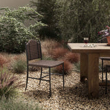 Abel Outdoor Dining Chair, Tanned Weave by Four hands-Furniture - Outdoor-High Fashion Home