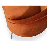 Abigail Chaise, Umber-Furniture - Chairs-High Fashion Home