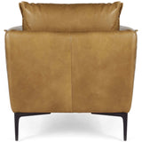 Abigail Leather Chair, Adobe Tan-Furniture - Chairs-High Fashion Home
