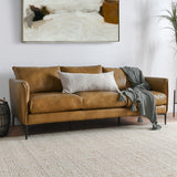 Abigail Leather Sofa, Adobe Tan