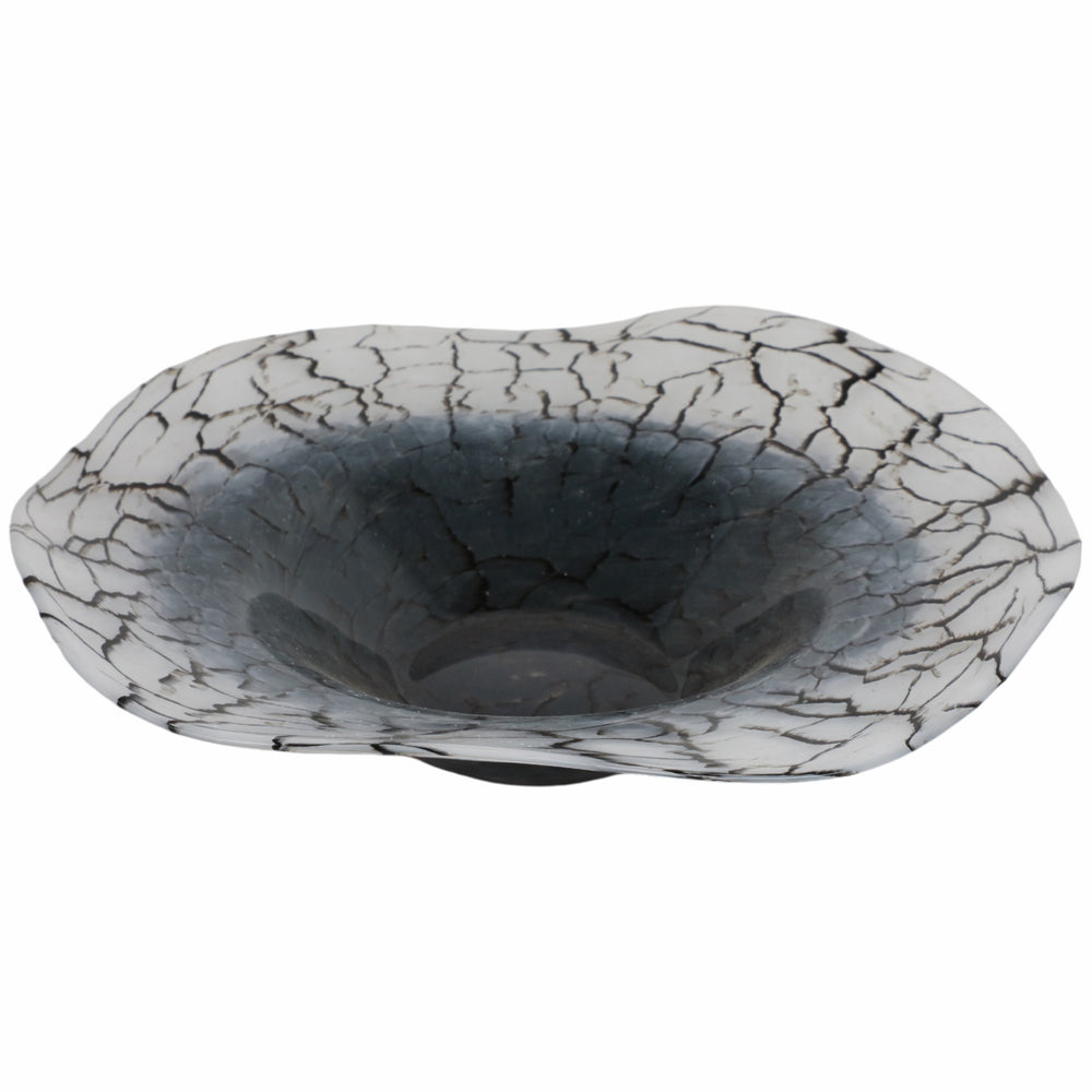 Abstract Bowl, White/Black-Accessories-High Fashion Home