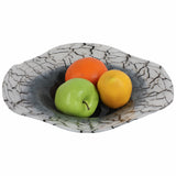 Abstract Bowl, White/Black-Accessories-High Fashion Home