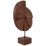 Abstract Shell on Stand, Brown-Accessories-High Fashion Home