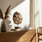 Abstract Shell on Stand, Brown-Accessories-High Fashion Home