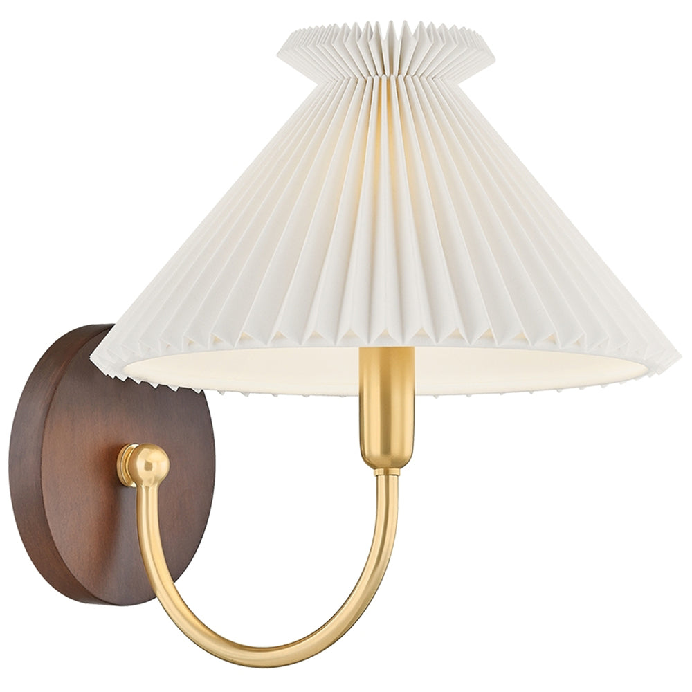 Acacia Wall Sconce, Aged Brass