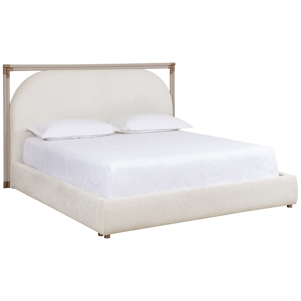Acelia Bed King, Rhea Light Barley-Furniture - Bedroom-High Fashion Home