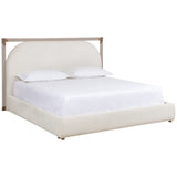 Acelia Bed King, Rhea Light Barley-Furniture - Bedroom-High Fashion Home