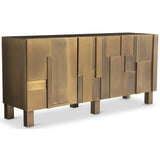 Acora Buffet, Aged Brass-Furniture - Storage-High Fashion Home