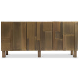 Acora Buffet, Aged Brass-Furniture - Storage-High Fashion Home