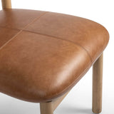 Adaline Leather Dining Chair, Sonoma Chestnut, Set of 2 by Four Hands