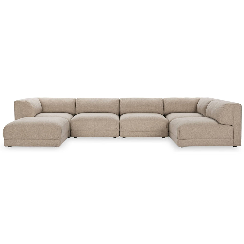 Adalynne Sectional, Buttermilk-Furniture - Sofas-High Fashion Home