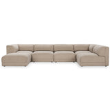 Adalynne Sectional, Buttermilk-Furniture - Sofas-High Fashion Home