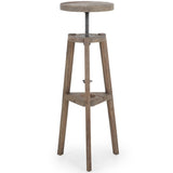 Addy Pedestal, Bleached Elm by Amber Lewis x Four Hands-Accessories-High Fashion Home