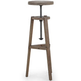 Addy Pedestal, Bleached Elm by Amber Lewis x Four Hands-Accessories-High Fashion Home