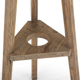 Addy Pedestal, Bleached Elm by Amber Lewis x Four Hands-Accessories-High Fashion Home