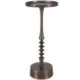 Addyson Accent Table, Antique Bronze-Furniture - Accent Tables-High Fashion Home