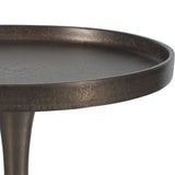 Addyson Accent Table, Antique Bronze-Furniture - Accent Tables-High Fashion Home