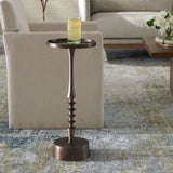 Addyson Accent Table, Antique Bronze-Furniture - Accent Tables-High Fashion Home