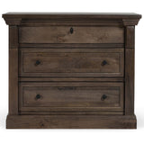 Adelaide 3 Drawer Nightstand, Cocoa Brown-Furniture - Bedroom-High Fashion Home