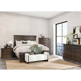 Adelaide 3 Drawer Nightstand, Cocoa Brown-Furniture - Bedroom-High Fashion Home