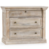 Adelaide 3 Drawer Nightstand, Natural White Wash-Furniture - Bedroom-High Fashion Home