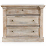 Adelaide 3 Drawer Nightstand, Natural White Wash-Furniture - Bedroom-High Fashion Home