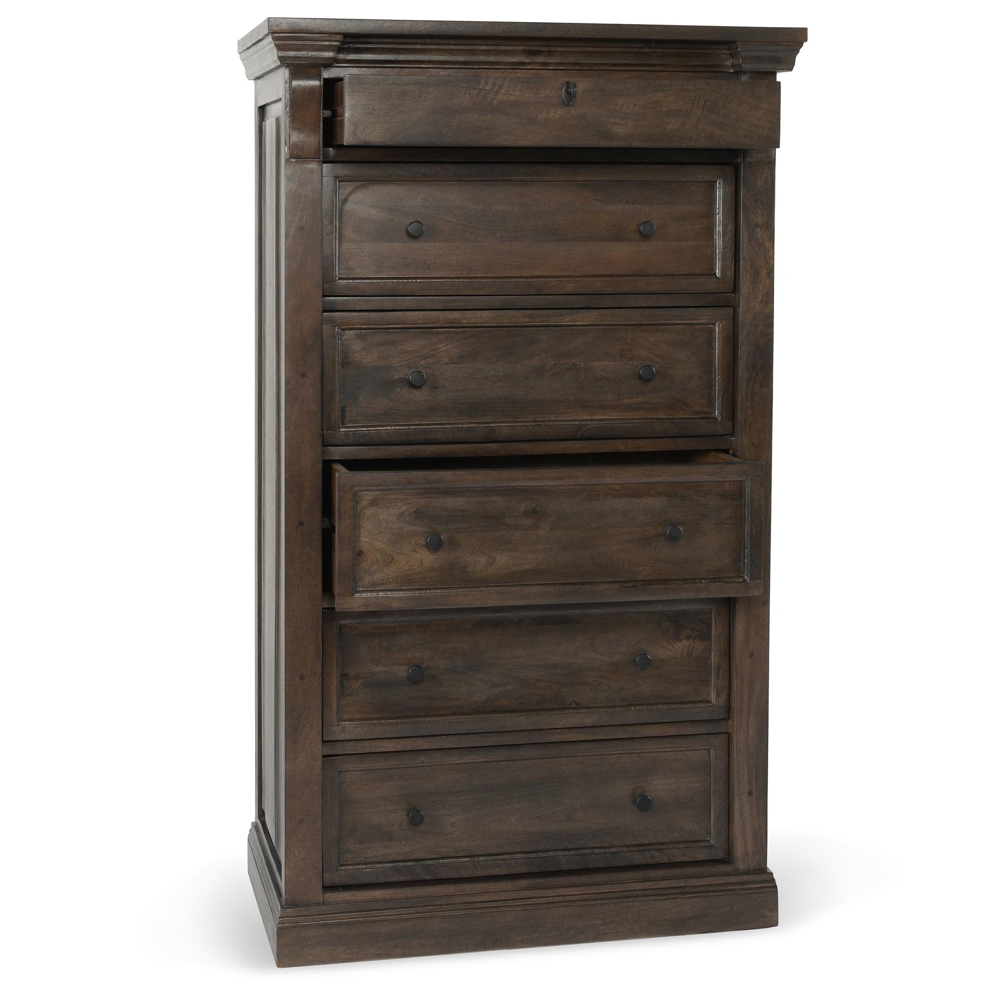 Adelaide 6 Drawer Chest, Cocoa Brown High Fashion Home Adelaide 6 Drawer Chest, Cocoa Brown High Fashion Home