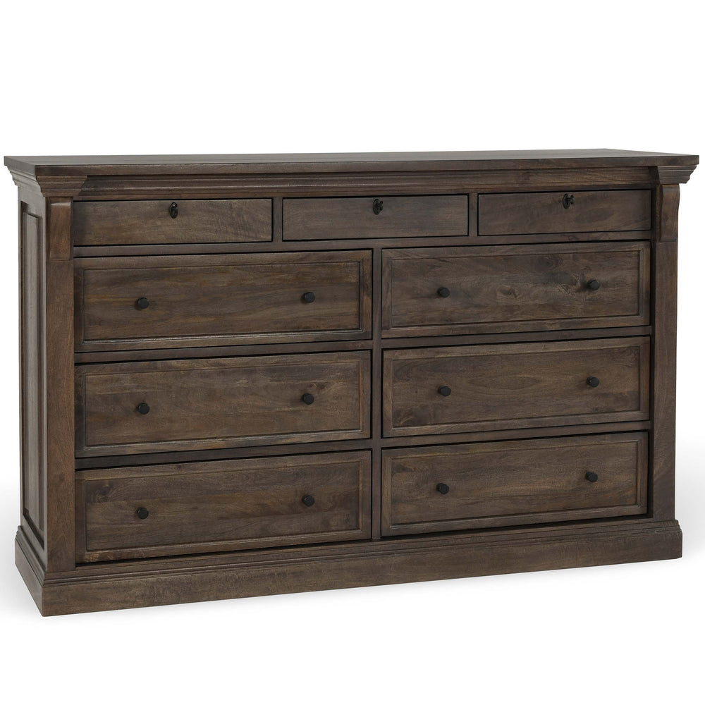 Adelaide 9 Drawer Dresser, Cocoa Brown-Furniture - Bedroom-High Fashion Home