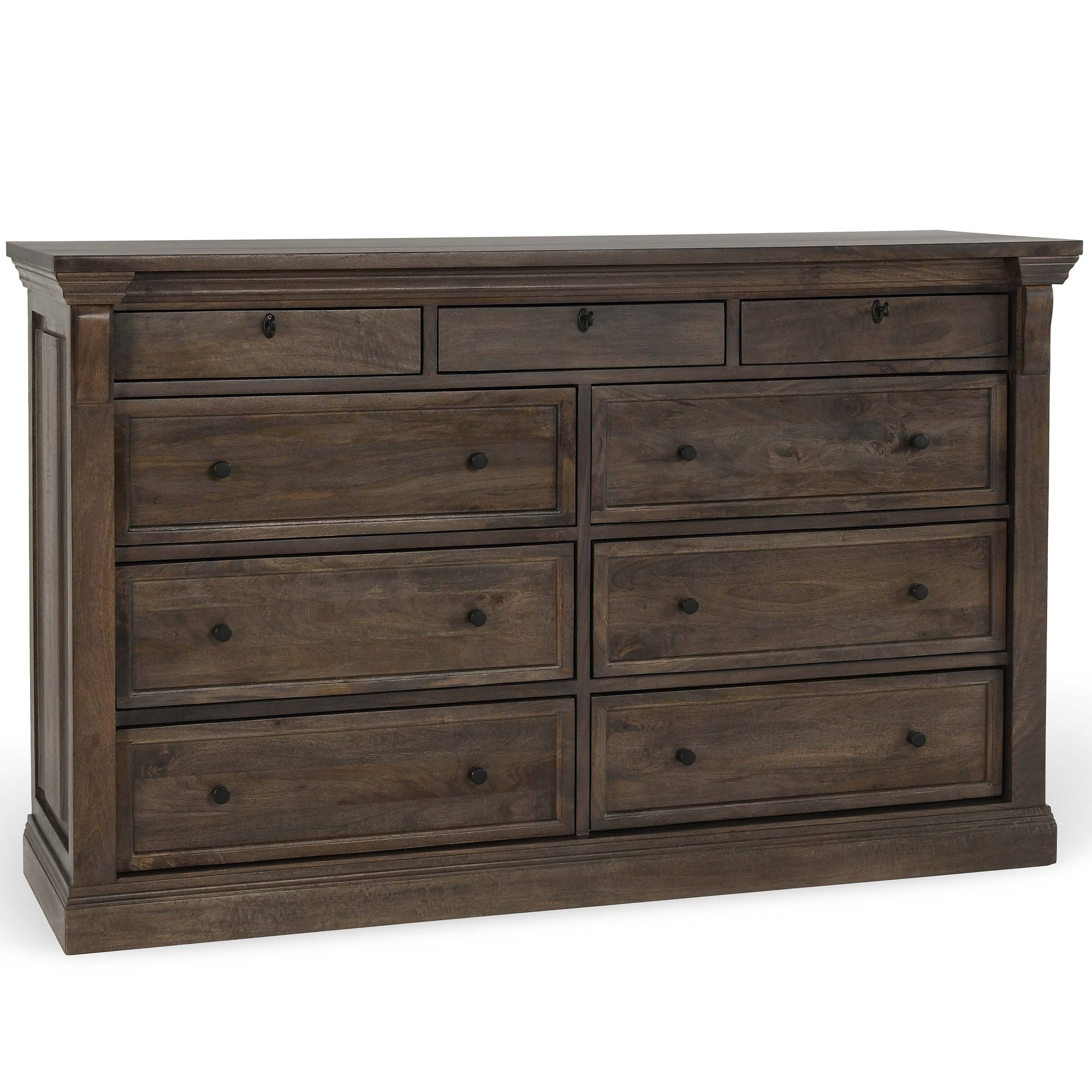 Adelaide 9 Drawer Dresser, Cocoa Brown – High Fashion Home Adelaide 9 Drawer Dresser, Cocoa Brown – High Fashion Home