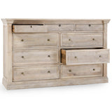 Adelaide 9 Drawer Dresser, Natural White Wash-Furniture - Bedroom-High Fashion Home