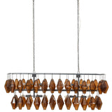 Adeline Rectangular Chandelier, Amber by Four Hands