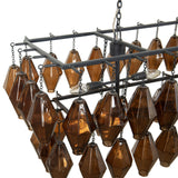 Adeline Rectangular Chandelier, Amber by Four Hands