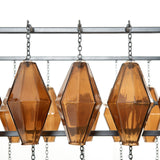 Adeline Rectangular Chandelier, Amber by Four Hands