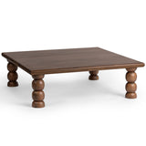Adir Square Coffee Table, Tundra Brown-Furniture - Accent Tables-High Fashion Home